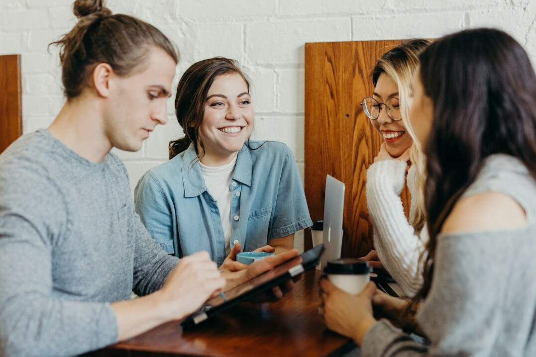 woman leading team discussion